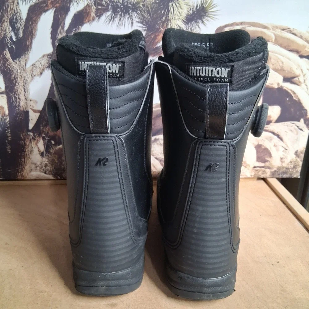 K2 Kinsley Women Black Snowboard Boots Dual BOA Intuition Sz 6.5